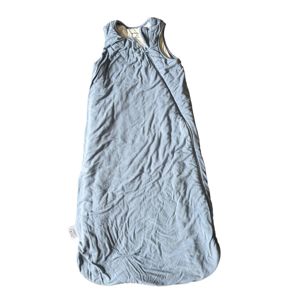 BubblePanda Bamboo Sleep Sack 2.5 TOG Blue Wearable Blanket Size M 29in